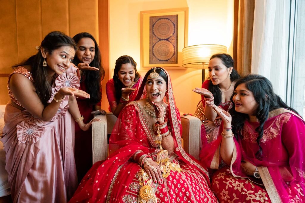 Radhika the bride at her Hindu wedding in Bangalore